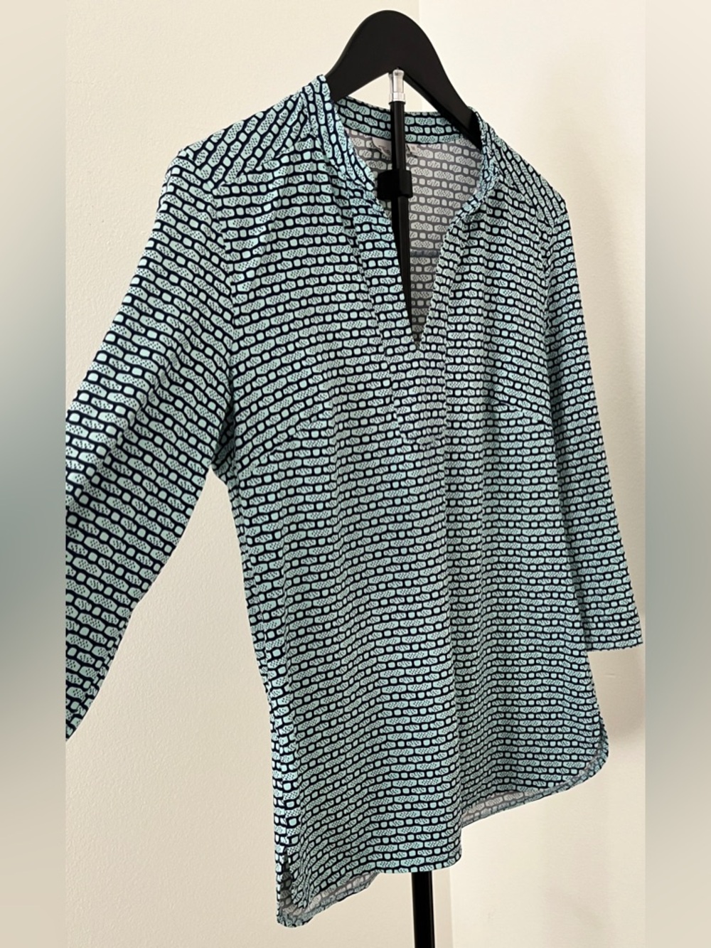 NWOT 🐚 Ellie Kai Relaxed Aqua Tunic | Beach Club Coastal Chic - Picture 5 of 14
